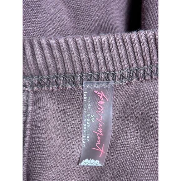 FP Movement Romper Womens Small Pink Solid Drawstring Waist Sleeveless One-Piece - Picture 3 of 6